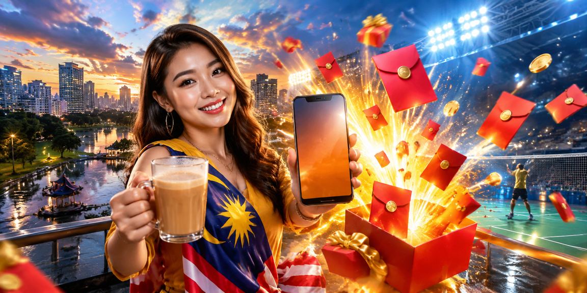 Sampul merah bonus promosi Malaysia gaya tempatan untuk pengguna 125i