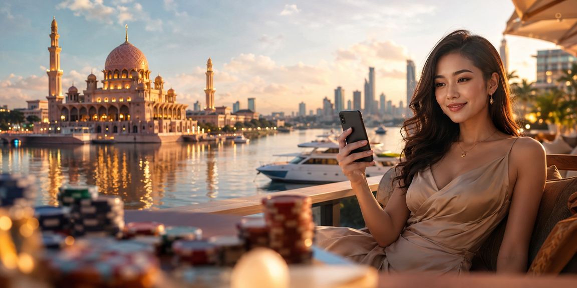 Paparan odds perlawanan melalui telefon bimbit di Putrajaya gaya Melayu